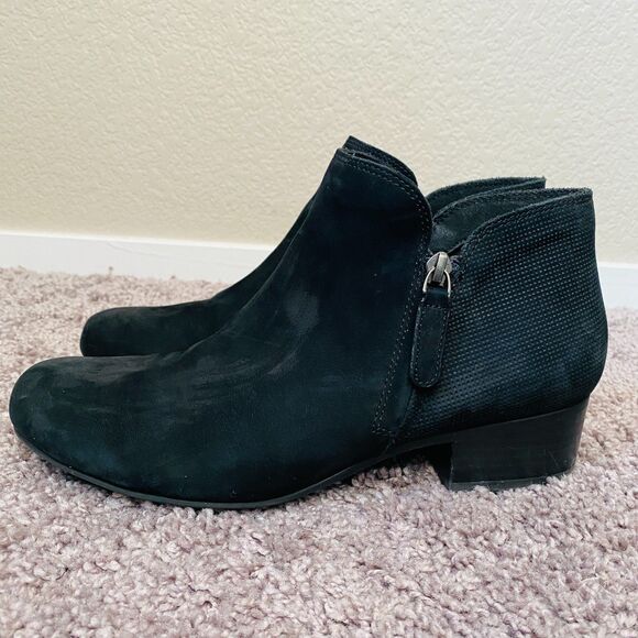 ABEO Lanora Metatarsal Black Leather Ankle Boots Booties Size 9 - Picture 7 of 11
